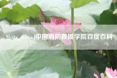 通辽中国消防救援学院百度百科