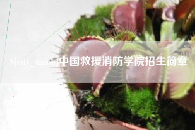 通辽中国救援消防学院招生简章