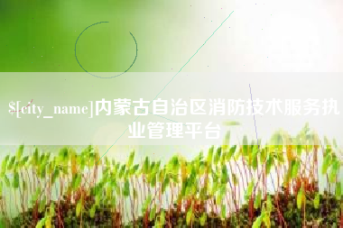 通辽内蒙古自治区消防技术服务执业管理平台