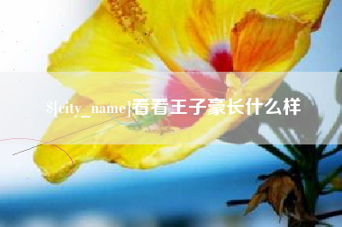 通辽看看王子豪长什么样