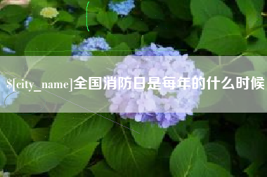 通辽全国消防日是每年的什么时候