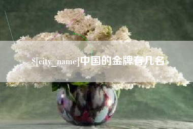 通辽中国的金牌有几名