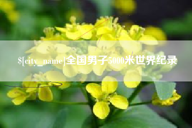 通辽全国男子5000米世界纪录