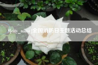 通辽全国消防日主题活动总结