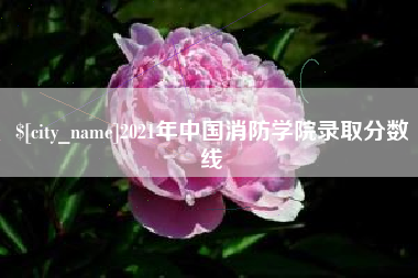 通辽2021年中国消防学院录取分数线