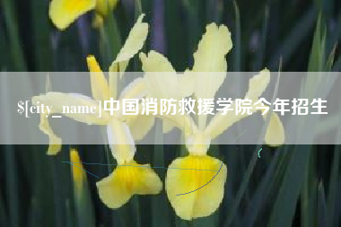 通辽中国消防救援学院今年招生