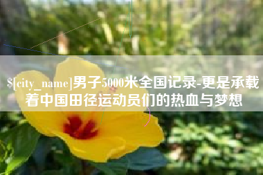 通辽男子5000米全国记录-更是承载着中国田径运动员们的热血与梦想