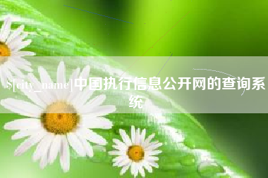 通辽中国执行信息公开网的查询系统
