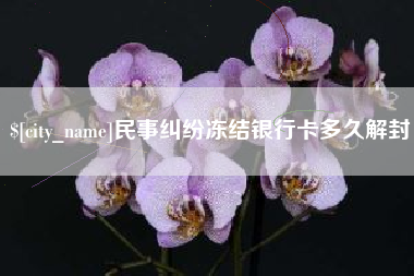 通辽民事纠纷冻结银行卡多久解封