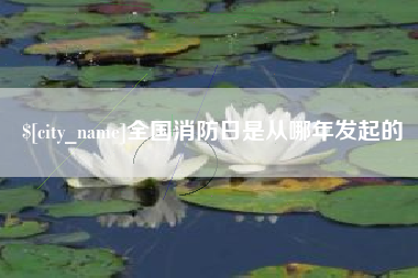 通辽全国消防日是从哪年发起的