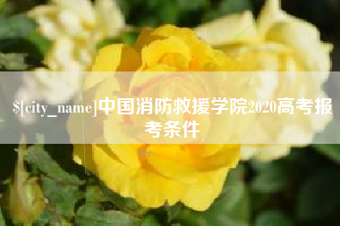 通辽中国消防救援学院2020高考报考条件