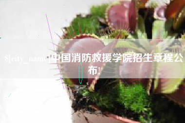 通辽中国消防救援学院招生章程公布!